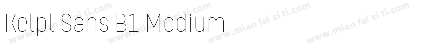 Kelpt Sans B1 Medium字体转换